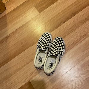 Womens Vans Slip On Checkered